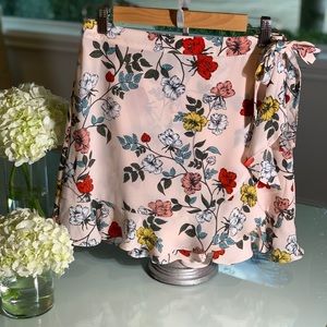 Jack by BB Dakota Pink Floral Skirt